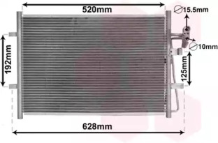 VAN WEZEL 27005281 -  Конденсатор, кондиционер